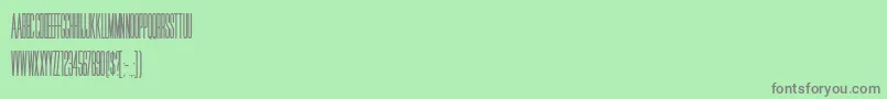 HffJammedPack Font – Gray Fonts on Green Background