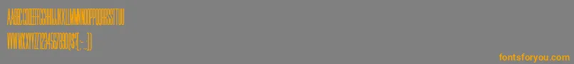 HffJammedPack Font – Orange Fonts on Gray Background