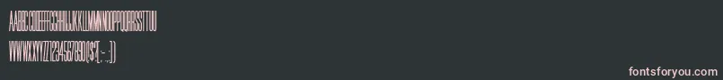 HffJammedPack Font – Pink Fonts on Black Background
