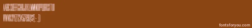 HffJammedPack Font – Pink Fonts on Brown Background