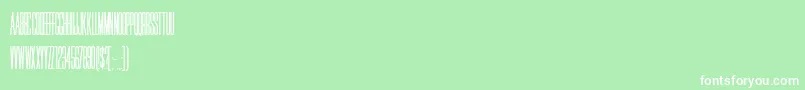 HffJammedPack Font – White Fonts on Green Background