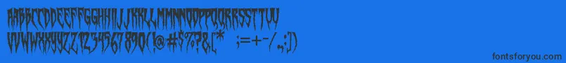 SwampWitch Font – Black Fonts on Blue Background