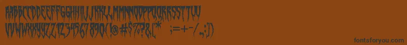 SwampWitch Font – Black Fonts on Brown Background