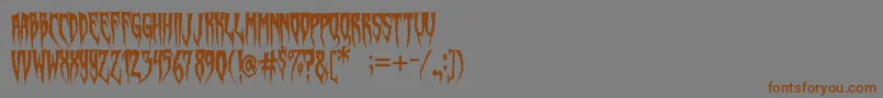SwampWitch Font – Brown Fonts on Gray Background