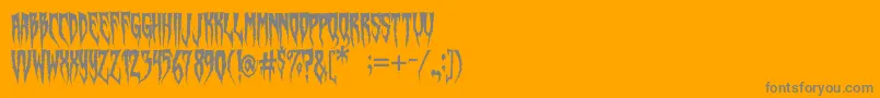 SwampWitch Font – Gray Fonts on Orange Background
