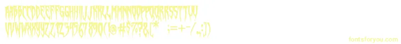 SwampWitch Font – Yellow Fonts on White Background