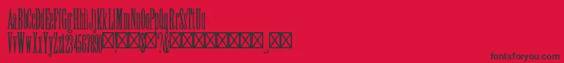 SkyhighRegular Font – Black Fonts on Red Background