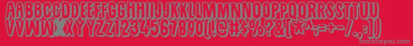 Sugarpunchdemo Font – Gray Fonts on Red Background