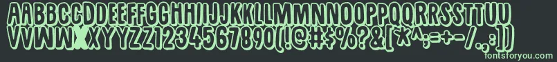 Sugarpunchdemo Font – Green Fonts on Black Background