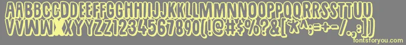 Sugarpunchdemo Font – Yellow Fonts on Gray Background