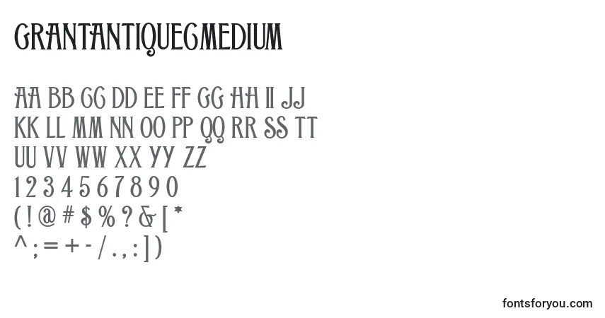 characters of grantantiquecmedium font, letter of grantantiquecmedium font, alphabet of  grantantiquecmedium font