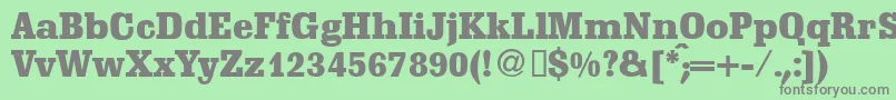 フォントScoutdbNormal – 緑の背景に灰色の文字