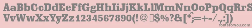 フォントScoutdbNormal – ピンクの背景に灰色の文字