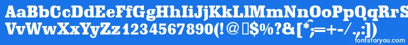 フォントScoutdbNormal – 青い背景に白い文字