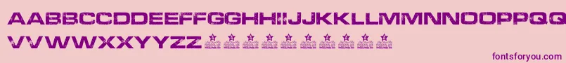 ProgressPersonalUse Font – Purple Fonts on Pink Background