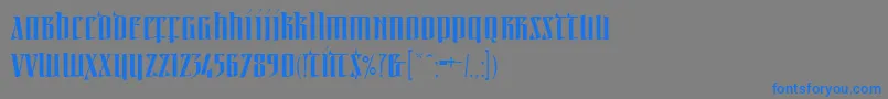 More about Linotypeirishtext Font Linotypeirishtext Font – Blue Fonts on Gray Background