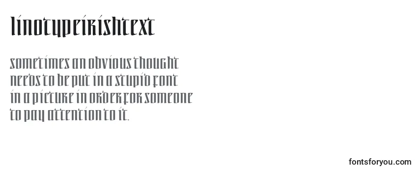 Linotypeirishtext Font