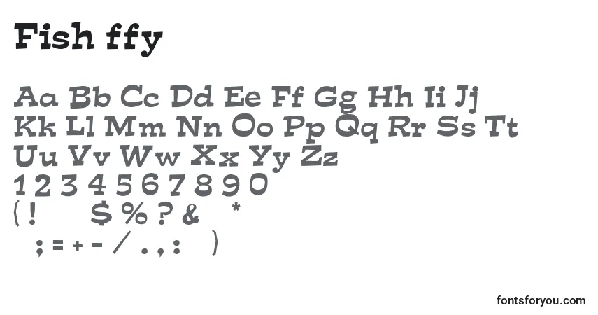 Fish ffyフォント–アルファベット、数字、特殊文字