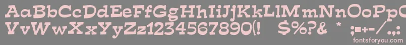 Fish ffy Font – Pink Fonts on Gray Background