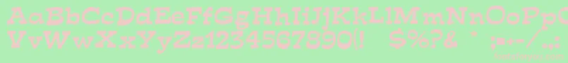 Fish ffy Font – Pink Fonts on Green Background