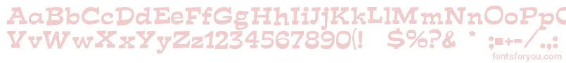 Fish ffy Font – Pink Fonts on White Background