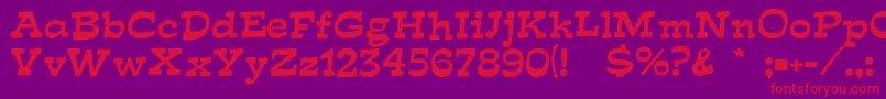 Fish ffy Font – Red Fonts on Purple Background