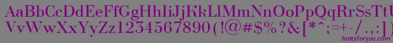 ABodoninova Font – Purple Fonts on Gray Background