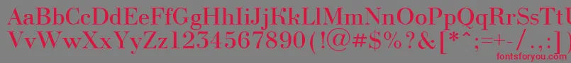 ABodoninova Font – Red Fonts on Gray Background