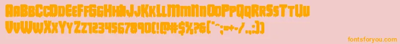 Deathbloodbold Font – Orange Fonts on Pink Background