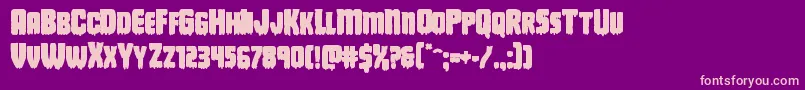 Deathbloodbold Font – Pink Fonts on Purple Background