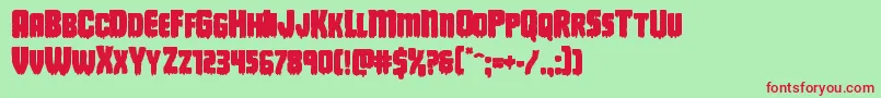 Deathbloodbold Font – Red Fonts on Green Background