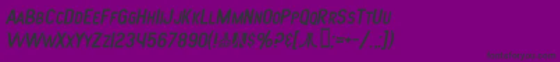 SfAtarianSystemItalic Font – Black Fonts on Purple Background