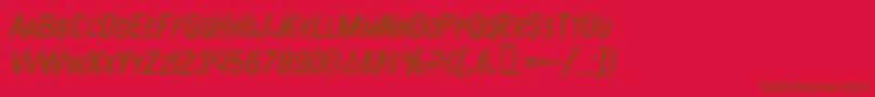 fuente SfAtarianSystemItalic – Fuentes Marrones Sobre Fondo Rojo