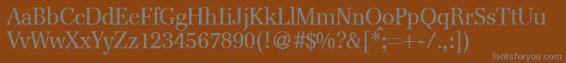 FranklinserifRegularDb Font – Gray Fonts on Brown Background