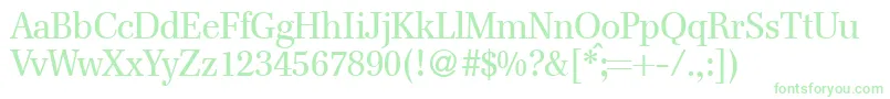 FranklinserifRegularDb Font – Green Fonts on White Background