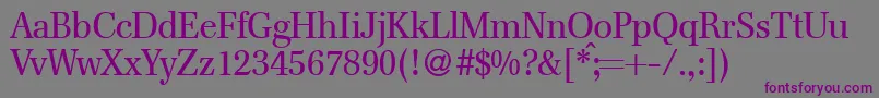 FranklinserifRegularDb Font – Purple Fonts on Gray Background