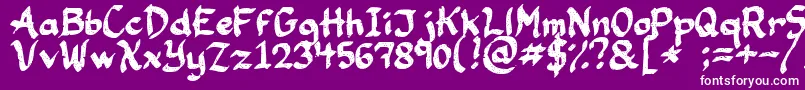 HappyCustomer Font – White Fonts on Purple Background