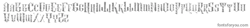 VtksLightness2 Font – Gray Fonts on White Background