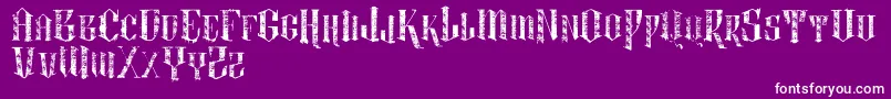 VtksLightness2 Font – White Fonts on Purple Background