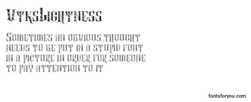 Обзор шрифта VtksLightness2