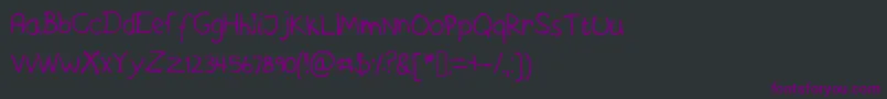 Fonte Askeshandwriting – fontes roxas em um fundo preto