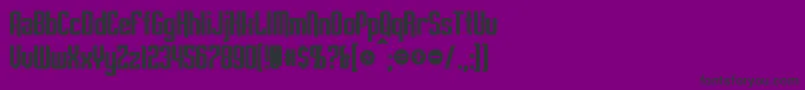 Шрифт EmpanadaBold – чёрные шрифты на фиолетовом фоне