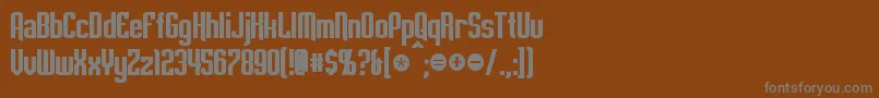 Police EmpanadaBold – polices grises sur fond brun
