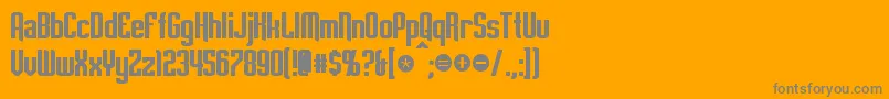 EmpanadaBold Font – Gray Fonts on Orange Background