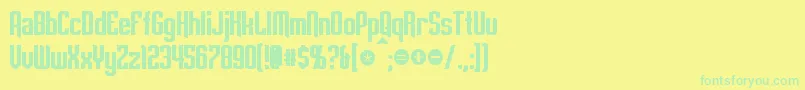 EmpanadaBold-Schriftart – Grüne Schriften auf gelbem Hintergrund