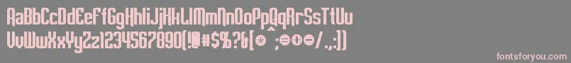 EmpanadaBold-Schriftart – Rosa Schriften auf grauem Hintergrund