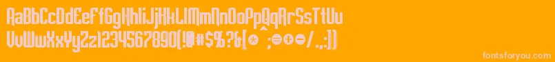 EmpanadaBold Font – Pink Fonts on Orange Background