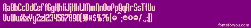 Police EmpanadaBold – polices roses sur fond violet