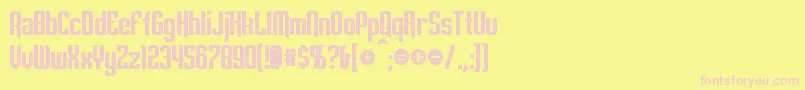 EmpanadaBold Font – Pink Fonts on Yellow Background
