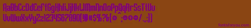 EmpanadaBold Font – Purple Fonts on Brown Background